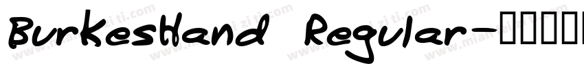 BurkesHand Regular字体转换